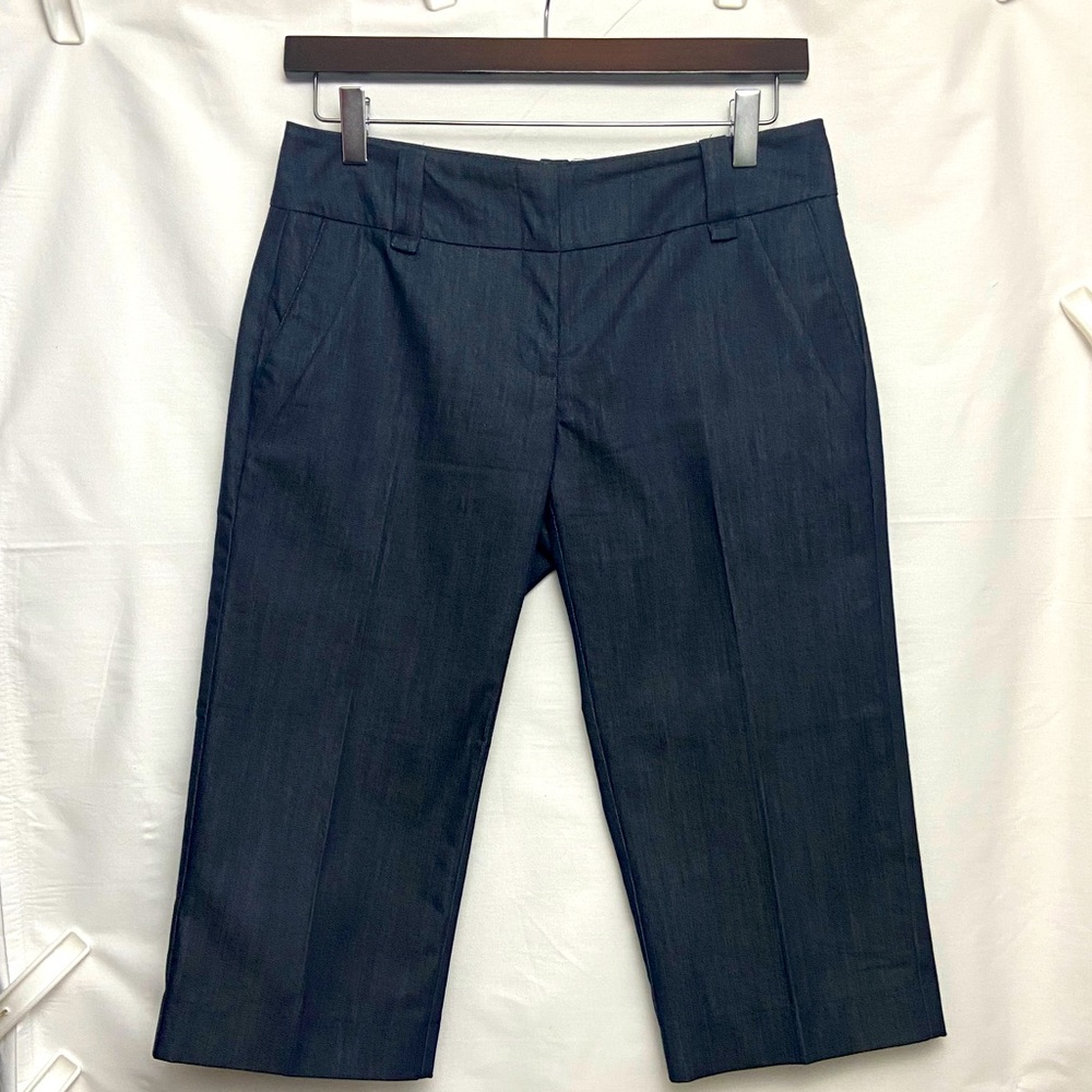 New York & Co Capris Dark Navy Denim Look Classic